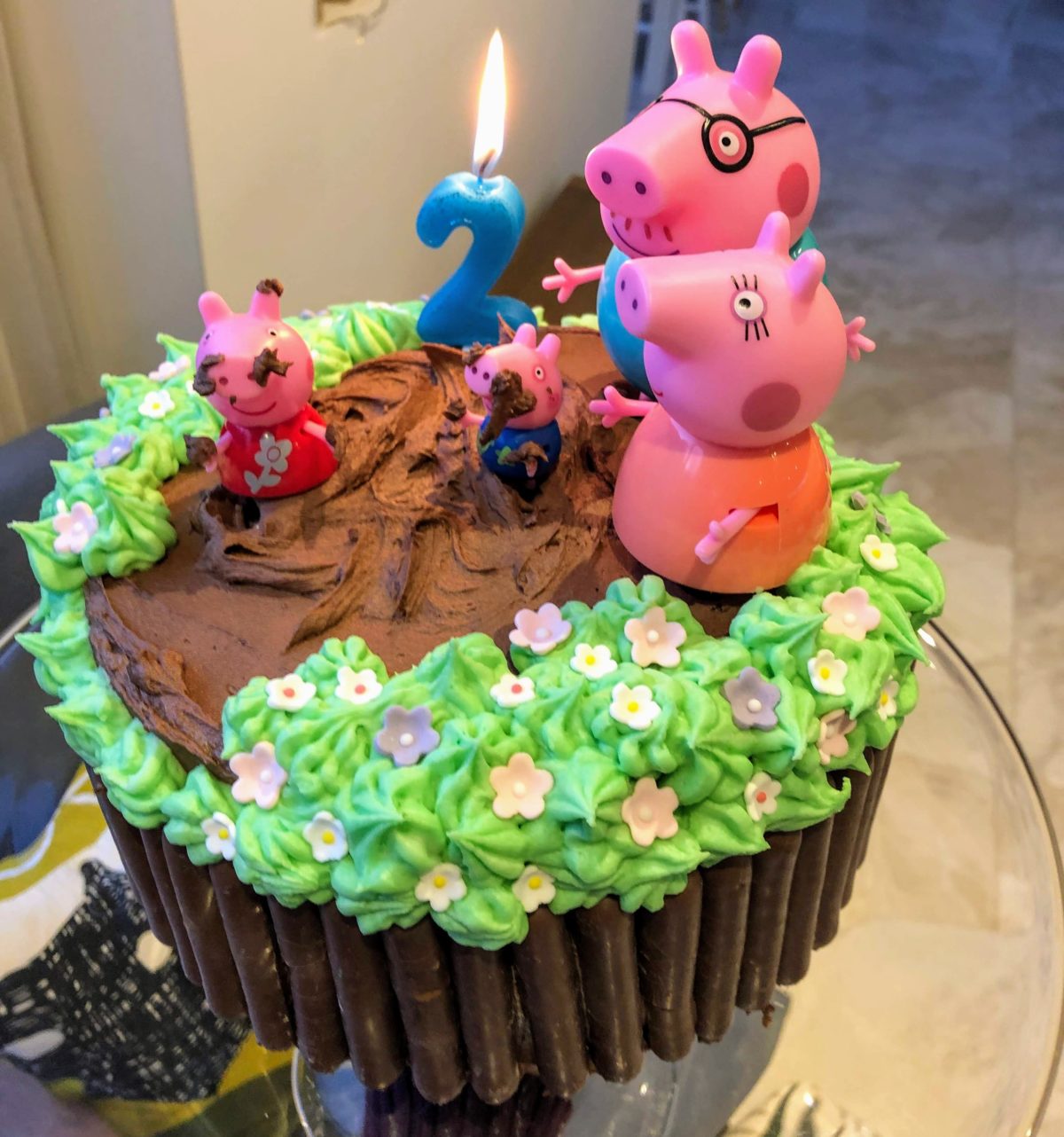 The amazing Peppa Pig cake baked by my wife