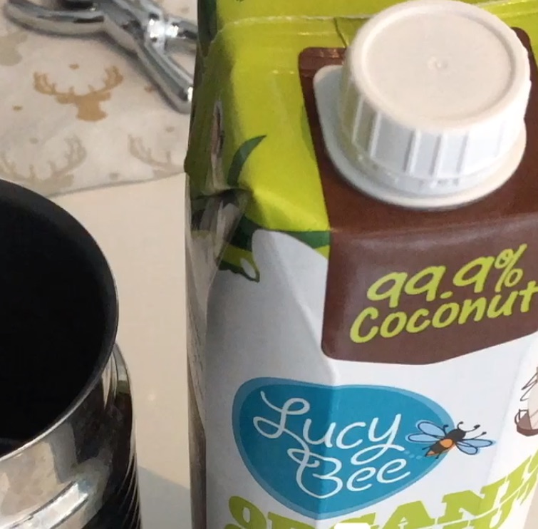 Does it froth? Lucy Bee’s coconut milk.
